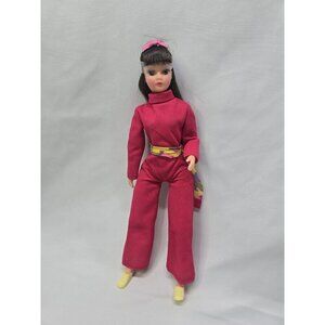 Dollikin 11" Uneeda Fashion Doll in Bellbottom Pantsuit 1969- Broken Feet TLC